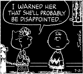 i warned her shell probably be disappointed...